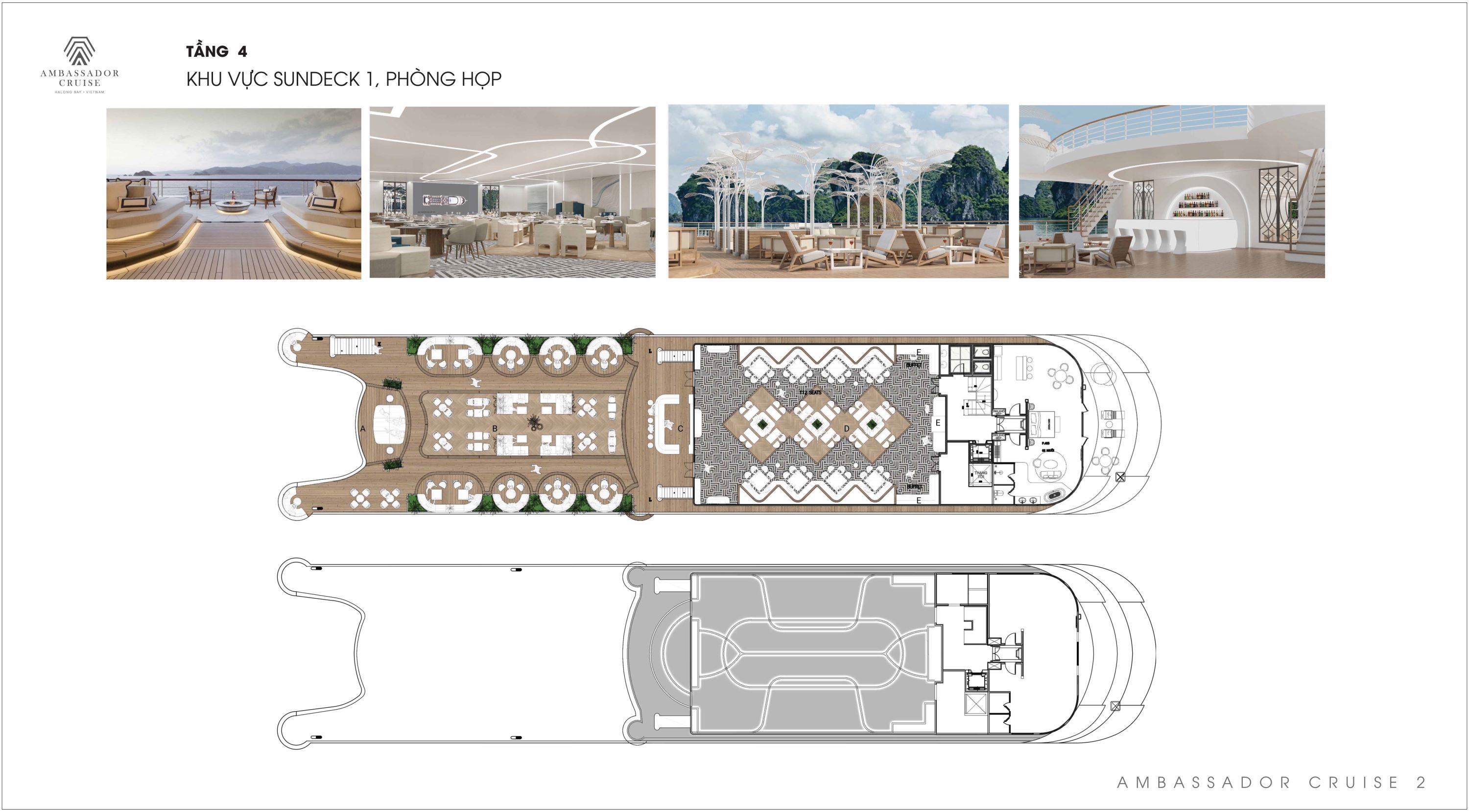 Sơ đồ thiết kế du thuyền trong ngày Ambassador Cruise 03